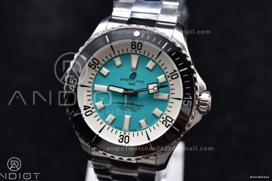 Dial SS on 44 480 Best Tiffany Blue Edition Versatile Automatic 1:1 TF A SuperOcean Bracelet 1101